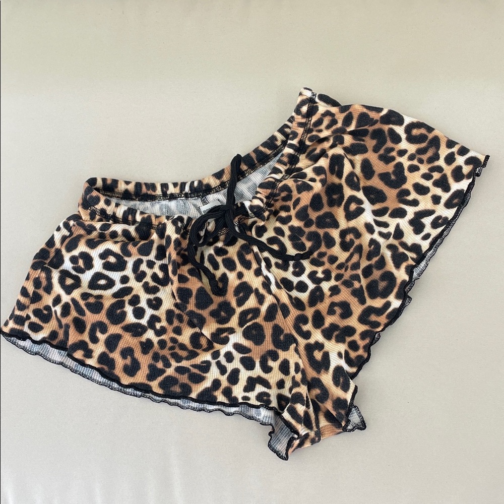PINK Victoria's Secret Leopard Print Sleep Shorts